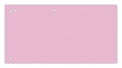 Office Products Przekładki karton, 1/3 A4, 240x105mm, 100szt., różowe 