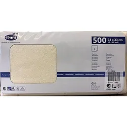 Duni Serwetki 33X33cm 1 warstwowe kremowe 500 sztuk