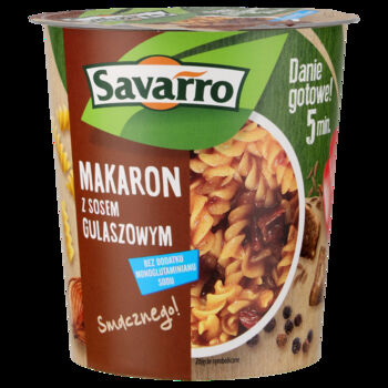 Savarro Makaron Z Sosem Gulaszowym 56 G