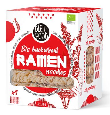 Diet-Food Makaron (Gryczany) Ramen Bezglutenowy Bio 280 G [BIO]