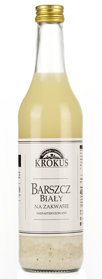 Barszcz Biały Na Zakwasie Niepasteryzowany 480 Ml - Krokus [BIO]