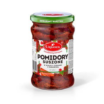 Urbanek Pomidory Suszone W Oleju Z Ziołami I Żurawiną 270G/150G