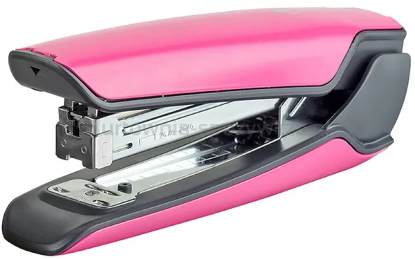 Kangaro Zszywacz Nowa-335S/S, zszywa do 30 kartek, metalowy, w pudełku PP, różowy 