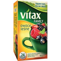 Vitax Family Herbatka Owocowo-Ziołowa O Smaku Owoców Leśnych 48 G (24 Torebki)