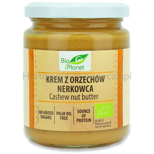 Krem Z Prażonych Orzechów Nerkowca Bio 250 G - Bio Planet [BIO]