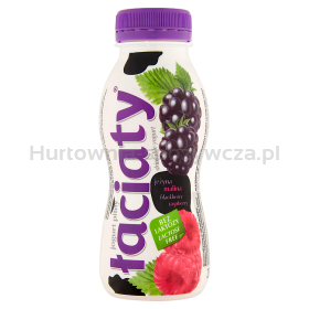 Łaciaty Jogurt Pitny Bez Laktozy Jeżyna - Malina Butelka 250 Ml Pet