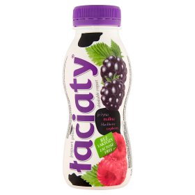 Łaciaty Jogurt Pitny Bez Laktozy Jeżyna - Malina Butelka 250 Ml Pet