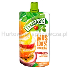 Tymbark Mus 100% Pomarańcza Marakuja Jabłko Banan 120 G