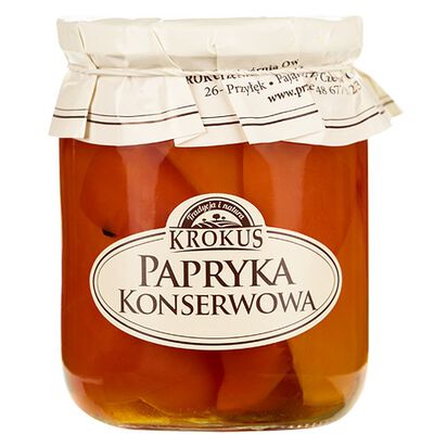 Papryka Konserwowa Bezglutenowa 480 G (230 G) - Krokus [BIO]