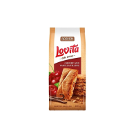 Lovita Cake Cookies Ciastka z nadzieniem o smaku wiśniowo-waniliowym 168 g