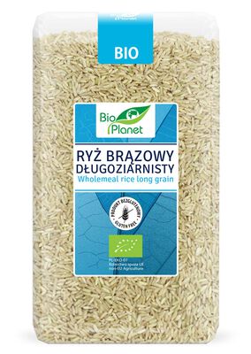 Ryż Brązowy Długoziarnisty Bezglutenowy Bio 1 Kg - Bio Planet [BIO]