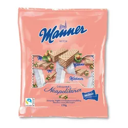 Manner Wafle Minis z orzechami 10x15g