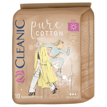 Cleanic Podpaski Na Dzień Pure Cotton 10 Szt.