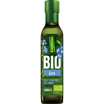 Kujawski Bio Olej Z Lnu Tłoczony Na Zimno 250 Ml