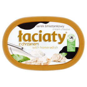 Łaciaty Serek Śmietankowy Chrzan 135G