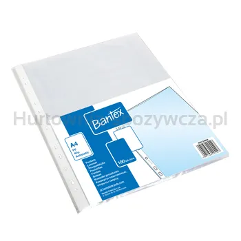 Bantex Koszulki Groszkowe A4 Pp O Grubości 40 Mikronów Opakowanie 100 Sztuk