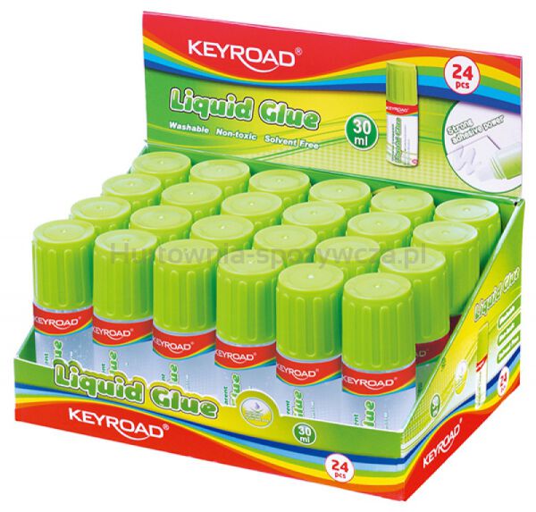 Keyroad Klej w Płynie z gąbczastą końcówką, 30ml, pakowane na displayu  - 2