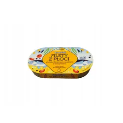 EVRAFISH Filety z płoci w oleju tłoczonym na zimno z warzywami 170g