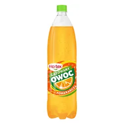 Hortex Gazowany Owoc napój o smaku pomarańczowym 1,5 l  SK