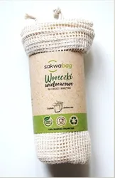 Woreczki wielorazowe rozmiar 25x30 zestaw 3 szt