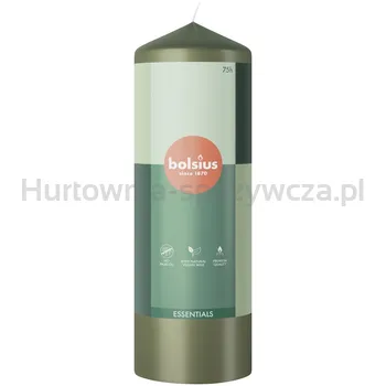 Bolsius Świeca Pieńkowa 200/68 Essentials Zielona Oliwka