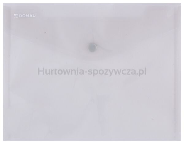 Teczka kopertowa DONAU zatrzask, PP, C5, 180mikr., dymna
