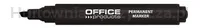 Marker permanentny OFFICE PRODUCTS, ścięty, 1-5mm (linia), czarny - 2
