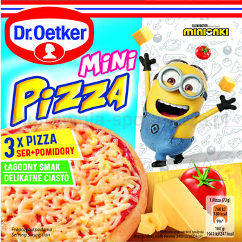 Dr. Oetker Mini Pizza Ser Pomidor Minionki 3 szt. 220 g