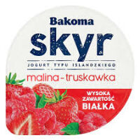 Bakoma Skyr Jogurt typu islandzkiego malina-truskawka 150g