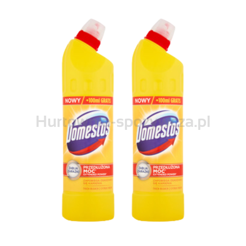 Domestos Zagęszczony Płyn Czyszcząco-Dezynfekujący Citrus 750ml x 2 szt