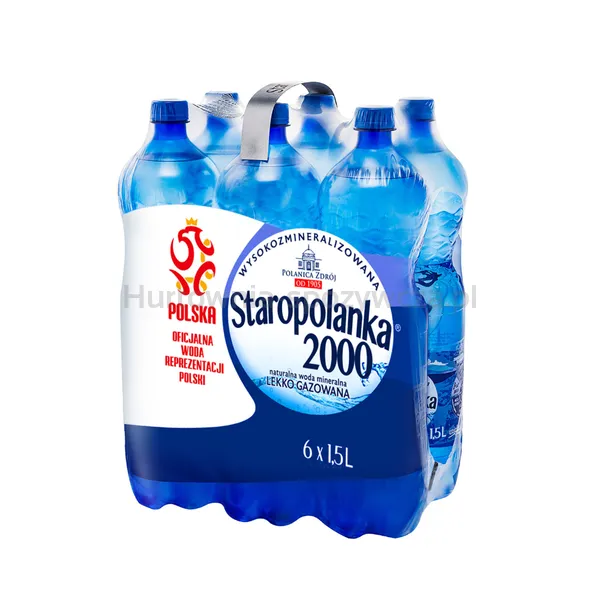 Woda Staropolanka 2000 Woda Lekko Gazowana 1,5 Litra