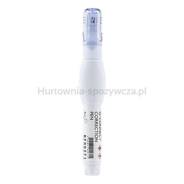 Q-Connect Korektor w piórze metalowa końcówka, 8ml 