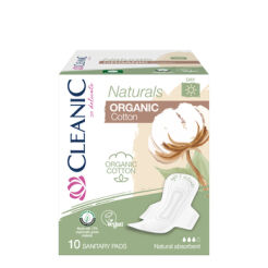 Cleanic Podpaski Naturals Organic Cotton Day 10 Sztuk