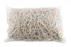 Gumki Recepturki Office Products, Średnica 80Mm, 1,5X1,5Mm, 60% Kauczuku, 1000G, Zgrzewka, Białe