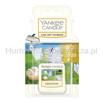 Odświeżacz Do Auta Yankee Candle Car Jar Ultimate Clean Cotton