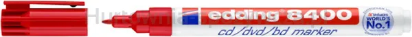 Edding Marker do płyt cd/dvd/bd e-8400 0,5-1mm, czerwony 