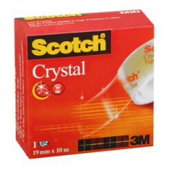 Taśma Biurowa Scotch Crystal Clear (600), Transparentna, 19Mm, 10M