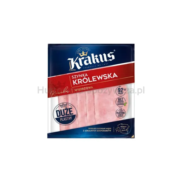 Szynka królewska wieprzowa plastry 120 g Krakus