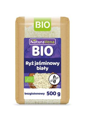 Ryż Jaśminowy Biały Bezglutenowy Bio 500 G - Naturavena [BIO]