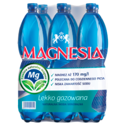 *Magnesia Woda Naturalna Mineralna Lekko Gazowana 1,5 L