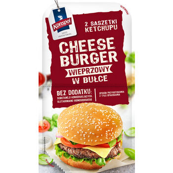 Konspol Cheeseburger Wieprzowy 320 G. 