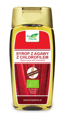 Syrop Z Agawy Z Chlorofilem Bezglutenowy Bio 350 G (250 Ml) - Bio Planet [BIO]