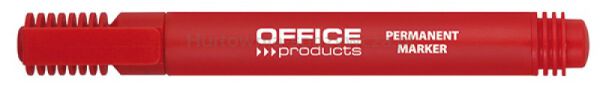 Office Products Marker permanentny okrągły, 1-3mm (linia), czerwony 