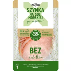 Madej Wróbel Szynka na soli morskiej plastry 100 g