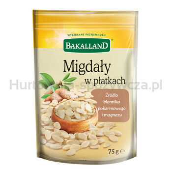 Migdały płatki 75g Bakalland