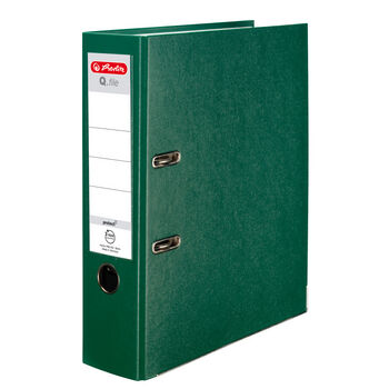 Segregator Herlitz A4 8 cm zielony Q.file