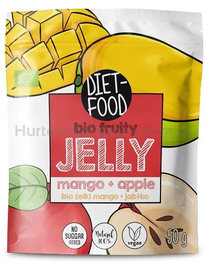 Żelki mango, jabłko BIO 50g