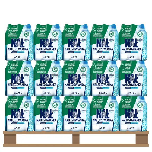 Nałęczowianka Woda Mineralna Niegazowana Naturalna 0,75 l rPET <br>(Paleta 768 szt.) SK
