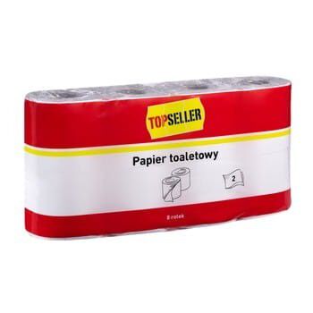 TOPSELLER Papier toaletowy 8 rolek 2-warstwowy