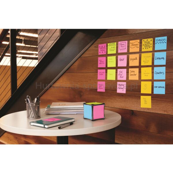 Post-It Karteczki samoprzylepne ENERGETIC, 76x127mm, 6x100 kart.  - 4